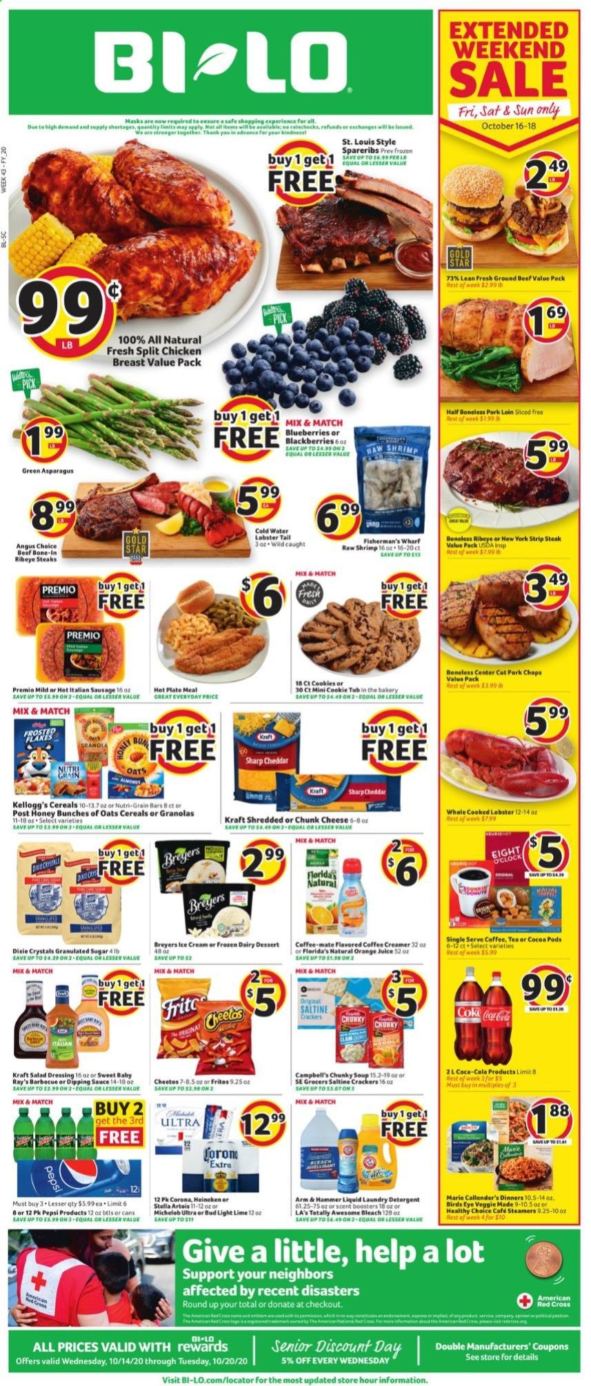BI-LO Weekly Ad Flyer October 14 to October 20