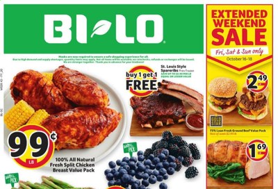 BI-LO Weekly Ad Flyer October 14 to October 20