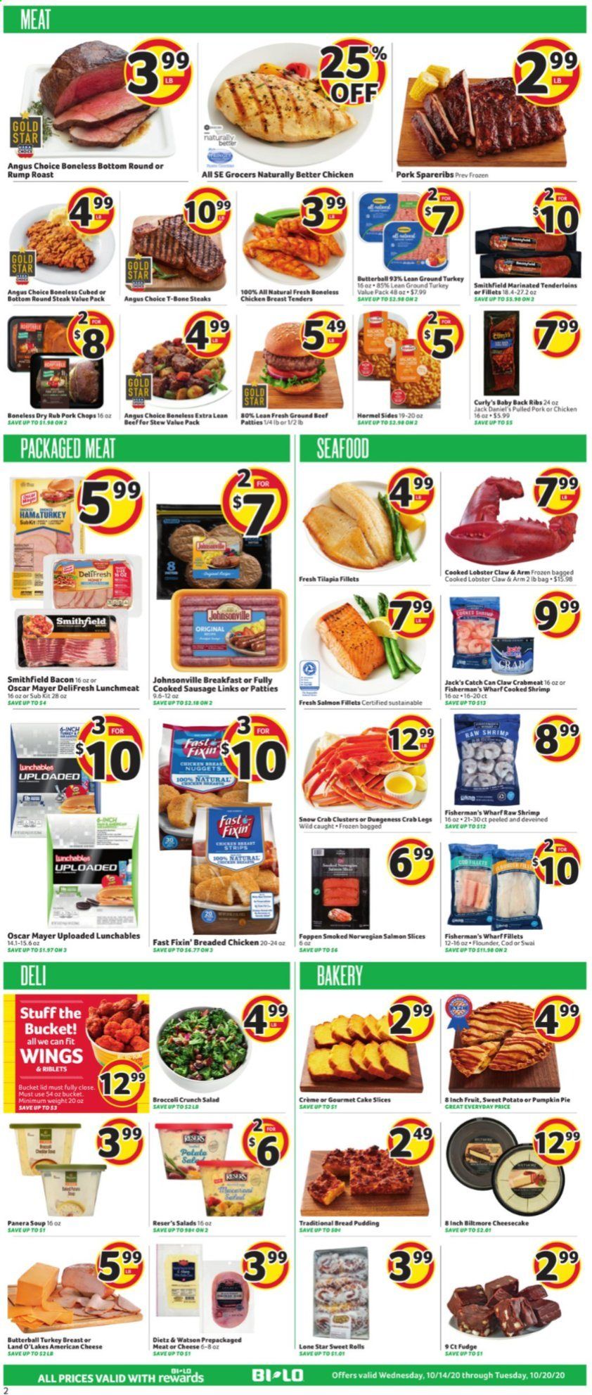 BI-LO Weekly Ad Flyer October 14 to October 20