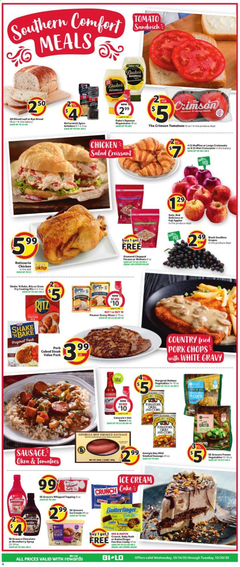 BI-LO Weekly Ad Flyer October 14 to October 20