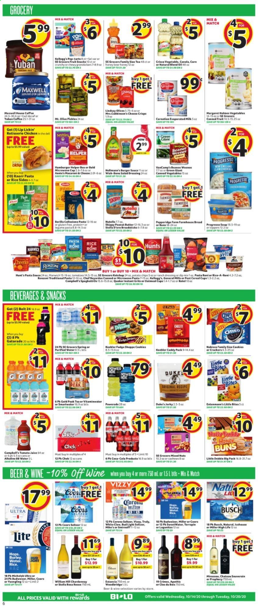 BI-LO Weekly Ad Flyer October 14 to October 20