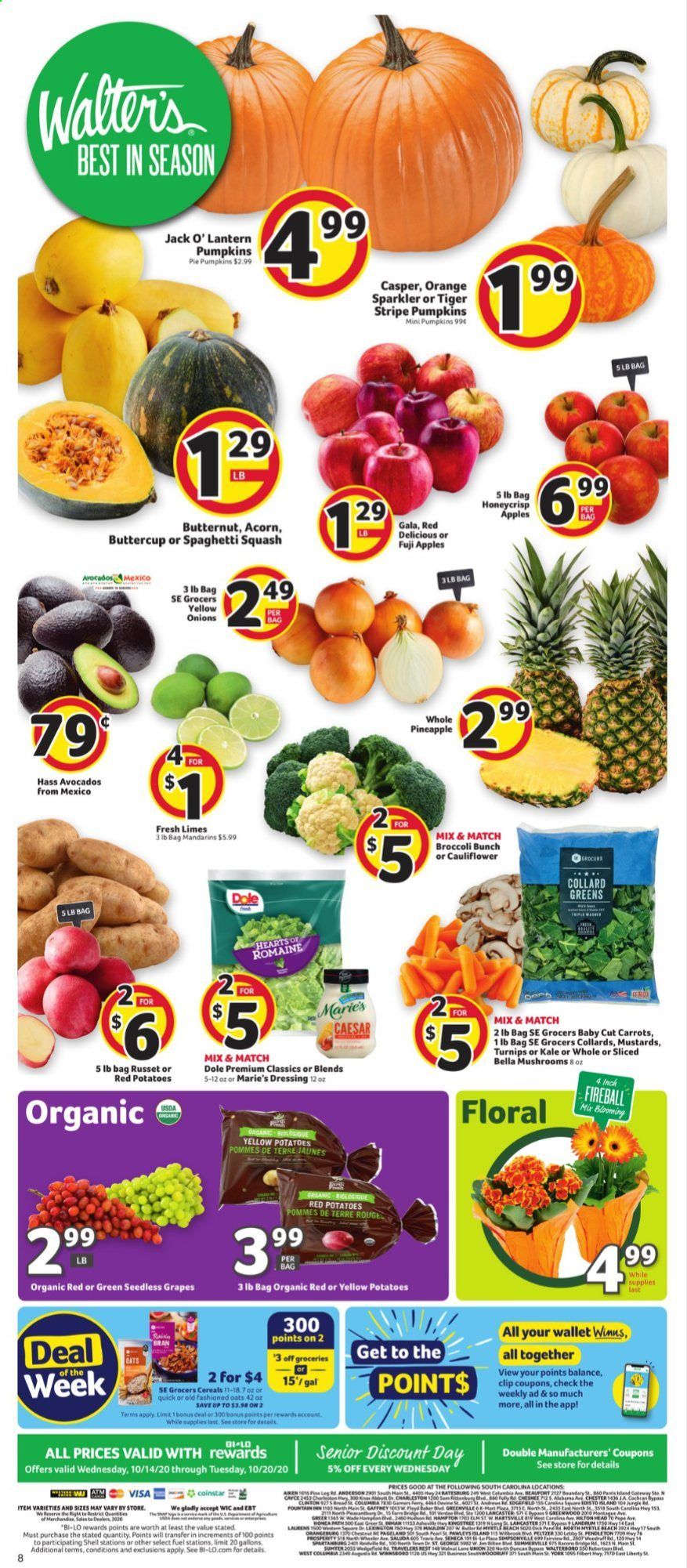 BI-LO Weekly Ad Flyer October 14 to October 20