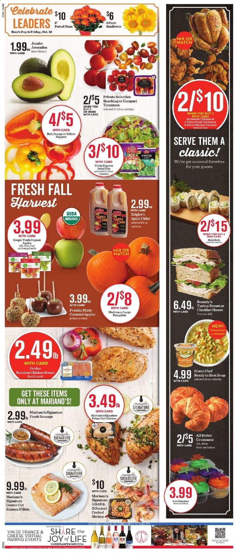 Mariano’s Weekly Ad Flyer October 14 to October 20