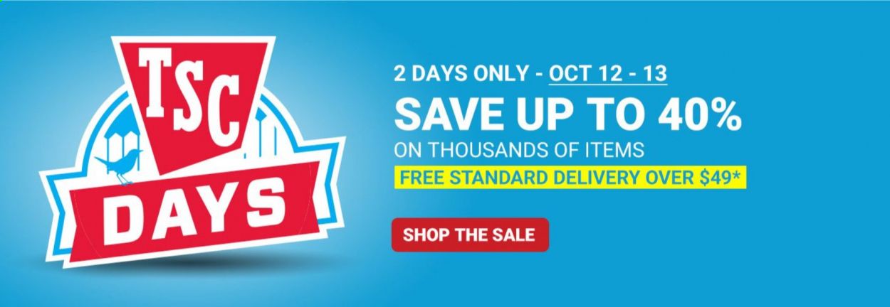 Tractor Supply Co. Weekly Ad Flyer October 12 to October 13
