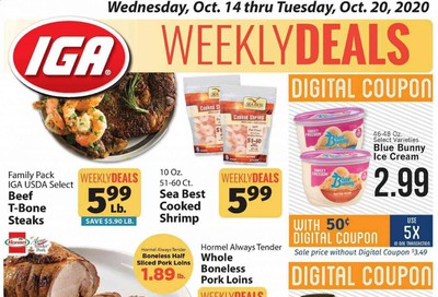 IGA Weekly Ad Flyer October 14 to October 20