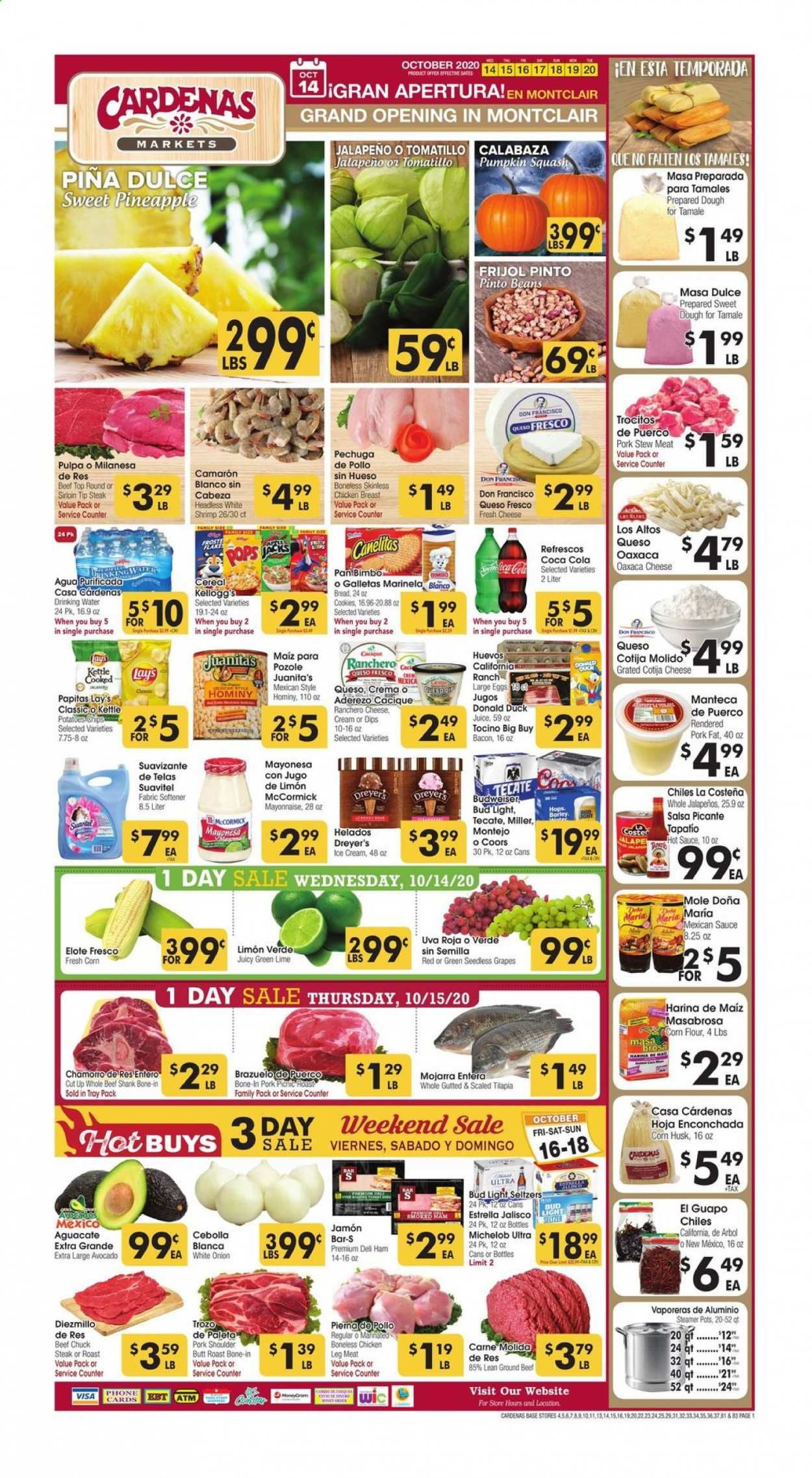 Cardenas (CA, NV) Weekly Ad Flyer October 14 to October 20