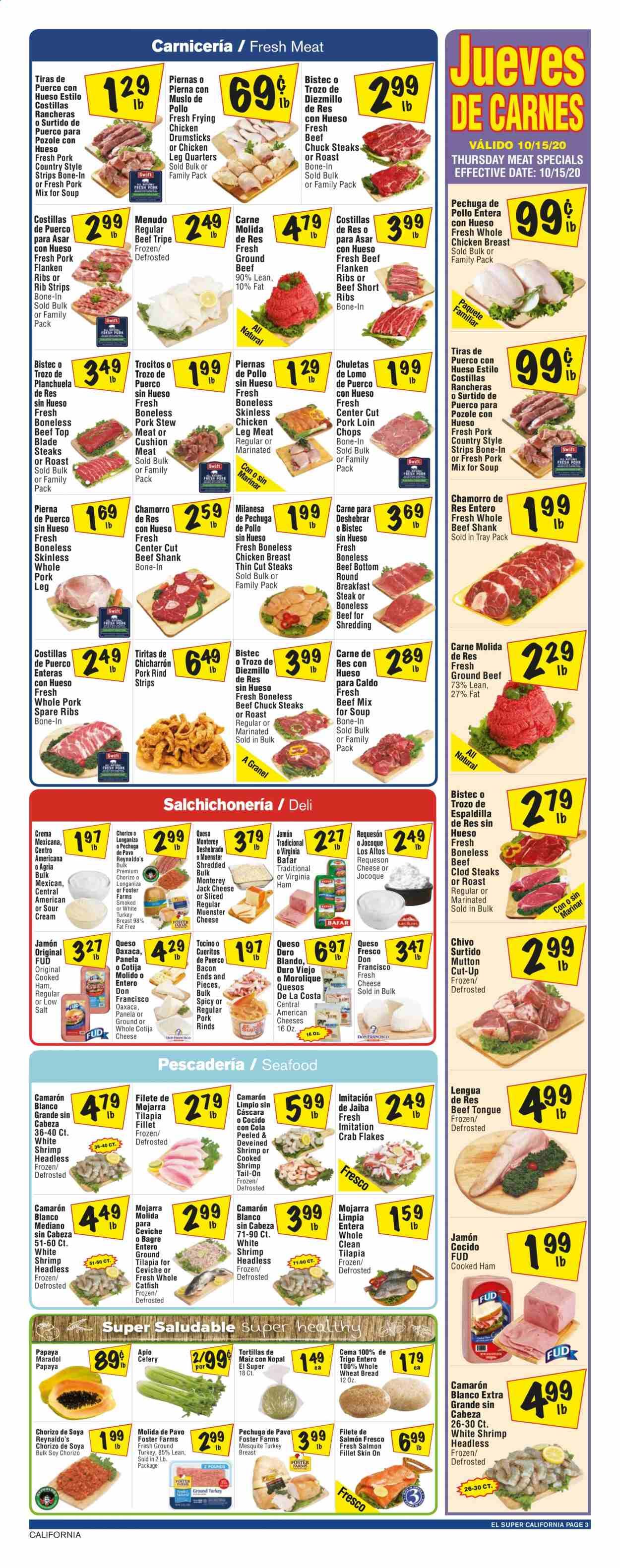 El Super (AZ, CA, NM, NV, TX) Weekly Ad Flyer October 14 to October 20