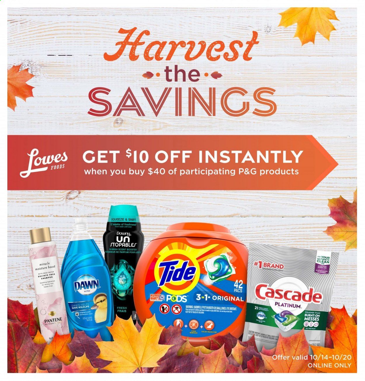 Lowes Foods Weekly Ad Flyer October 14 to October 20
