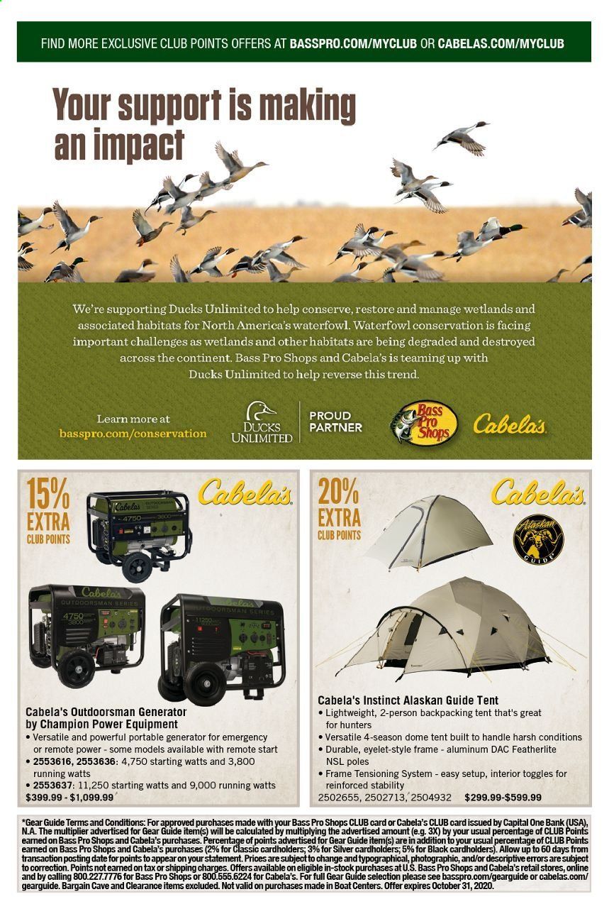 Bass Pro Shops Weekly Ad Flyer October 1 to October 31