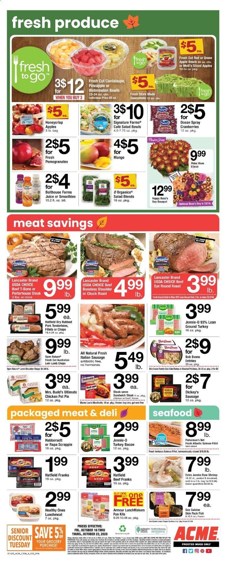 ACME Weekly Ad Flyer October 16 to October 22