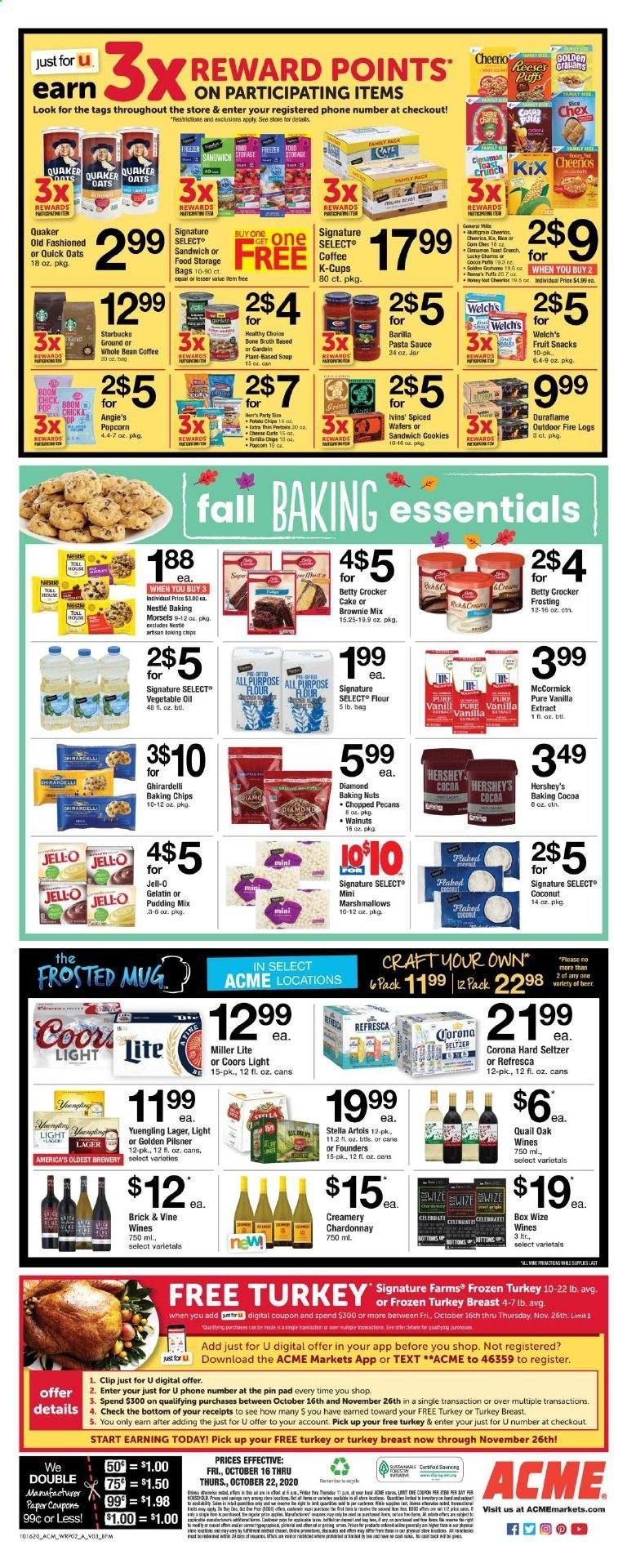 ACME Weekly Ad Flyer October 16 to October 22
