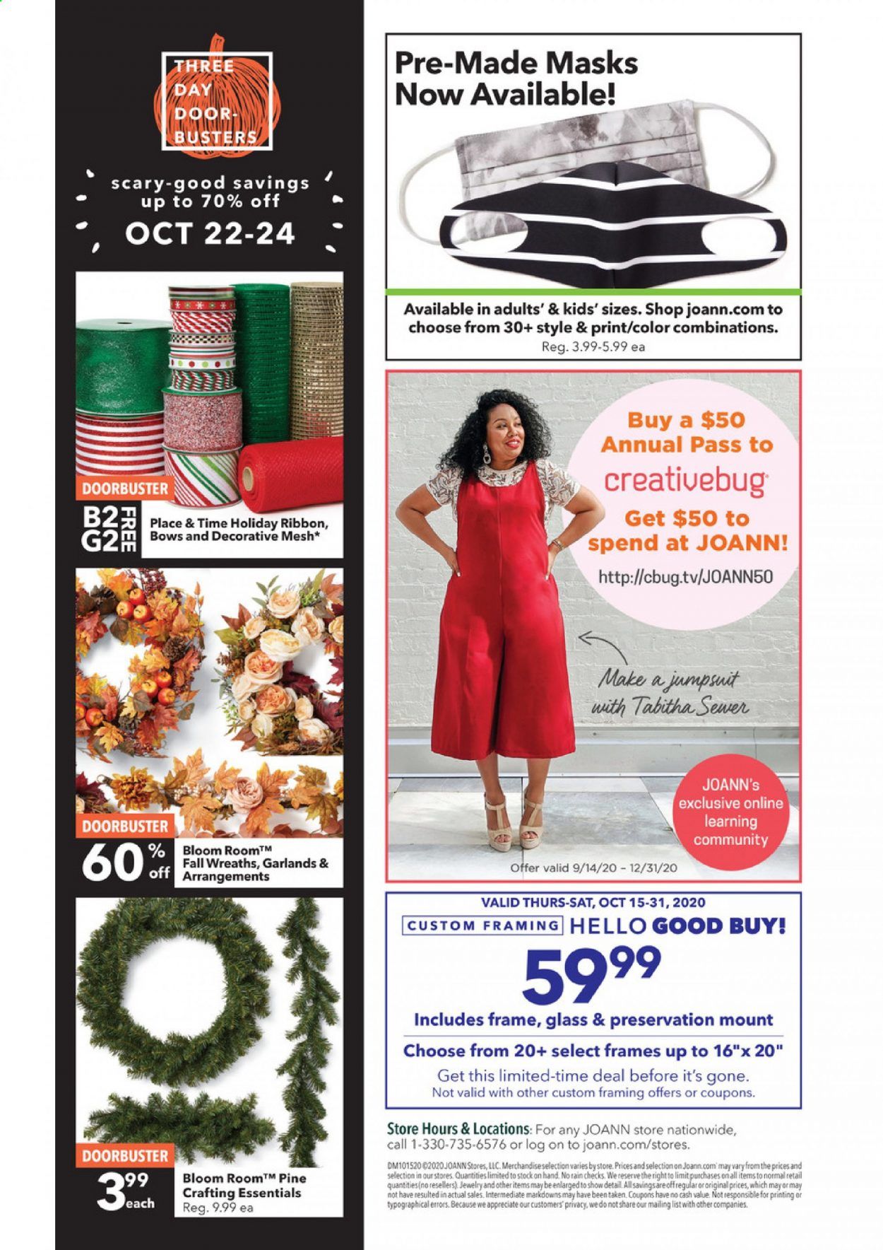 JOANN Weekly Ad Flyer October 15 to October 31