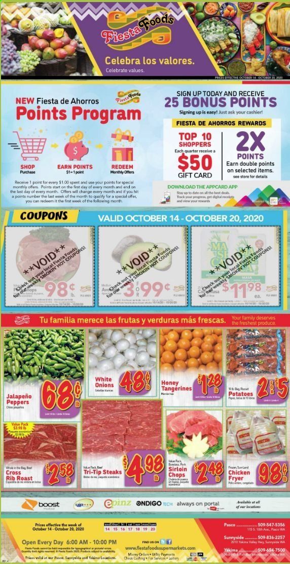 Fiesta Foods SuperMarkets Weekly Ad Flyer October 14 to October 20