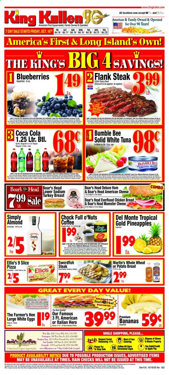 King Kullen Weekly Ad Flyer October 16 to October 22