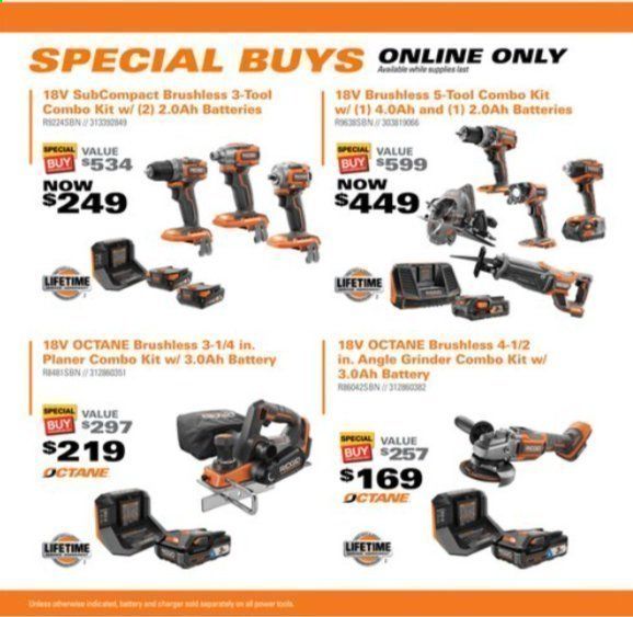 The Home Depot Weekly Ad Flyer September 1 to November 1