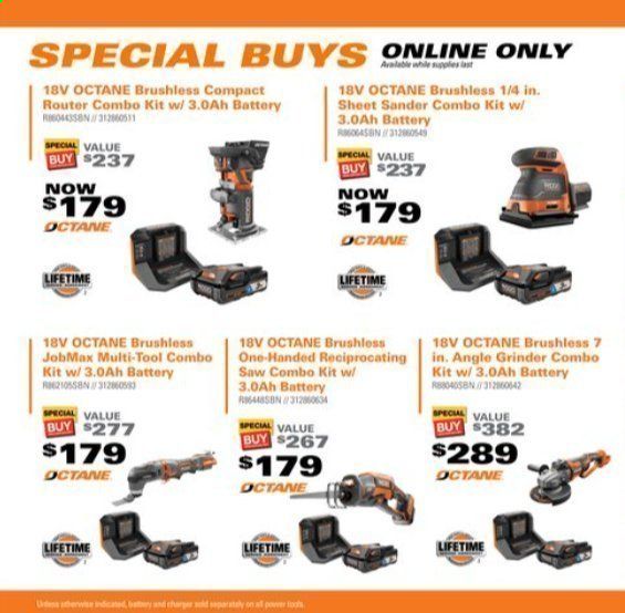 The Home Depot Weekly Ad Flyer September 1 to November 1