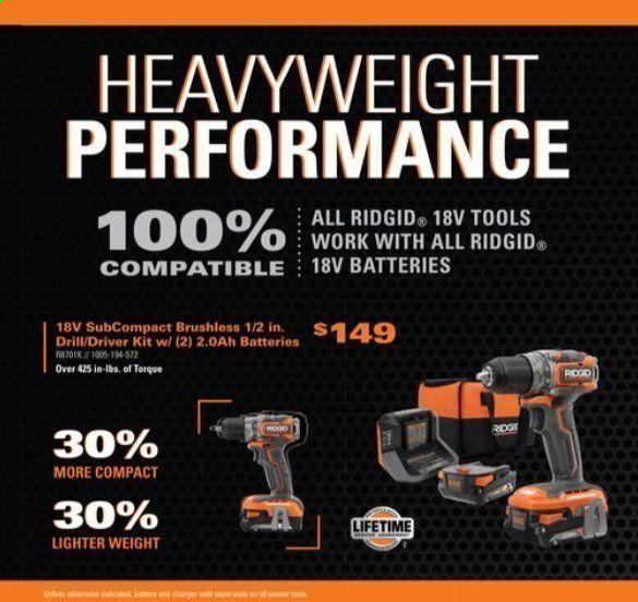 The Home Depot Weekly Ad Flyer September 1 to November 1