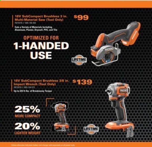 The Home Depot Weekly Ad Flyer September 1 to November 1