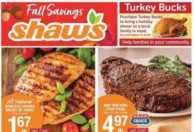 Shaw’s (MA, ME, NH, RI, VT) Weekly Ad Flyer October 16 to October 22