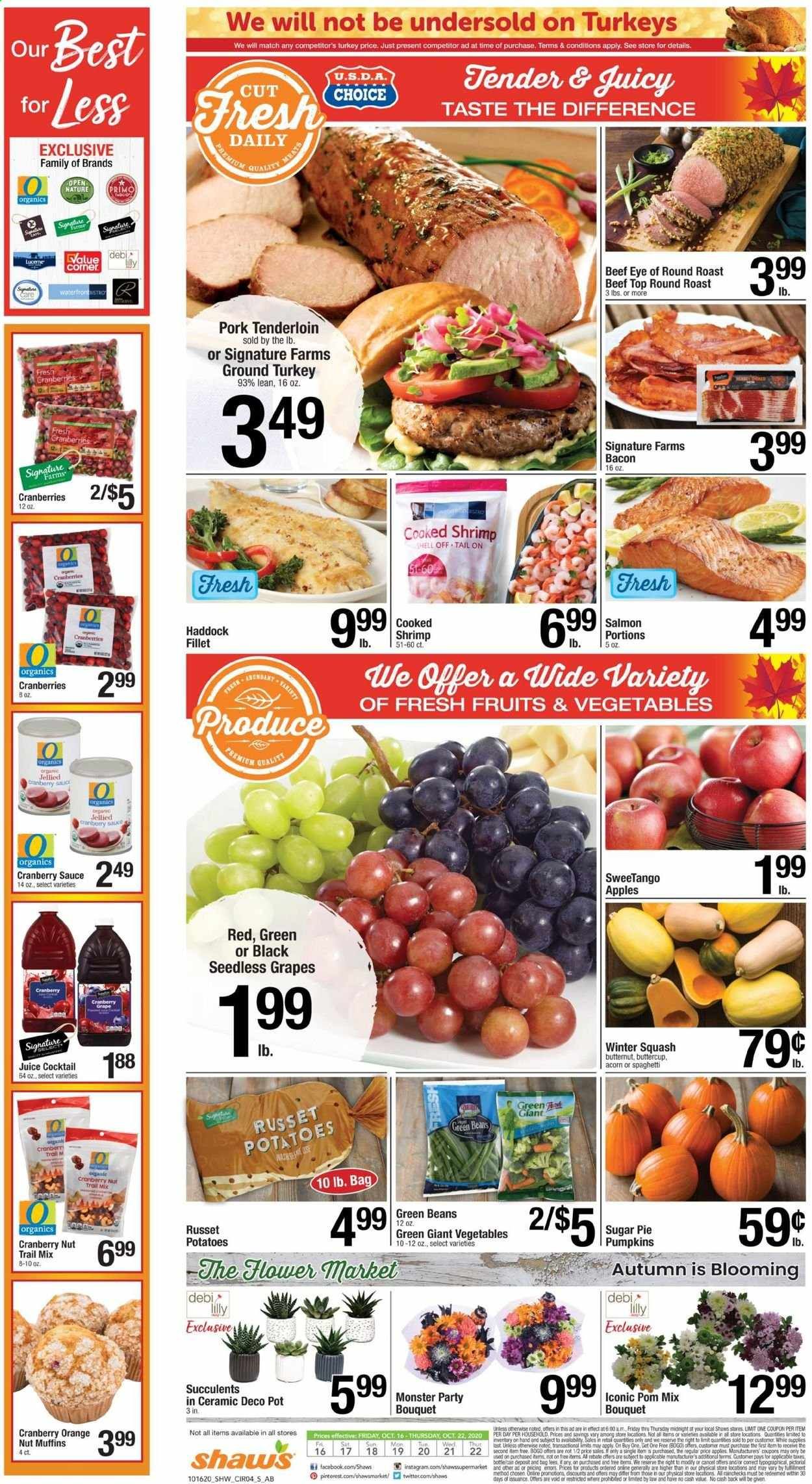 Shaw’s (MA, ME, NH, RI, VT) Weekly Ad Flyer October 16 to October 22