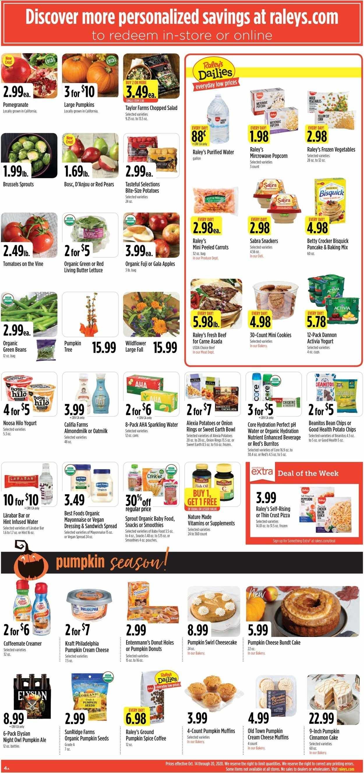 Raley's Weekly Ad Flyer October 14 to October 20