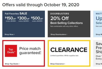 Value City Furniture Weekly Ad Flyer October 15 to October 19