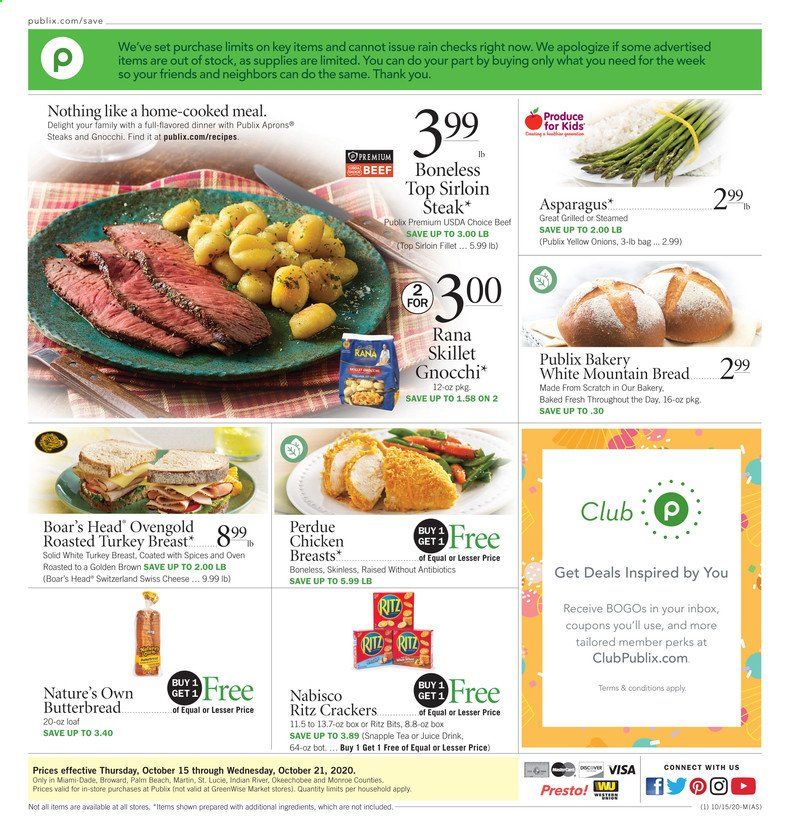 Publix (AL, FL, GA, NC, SC, TN, VA) Weekly Ad Flyer October 15 to October 21
