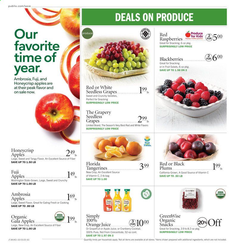 Publix (AL, FL, GA, NC, SC, TN, VA) Weekly Ad Flyer October 15 to October 21