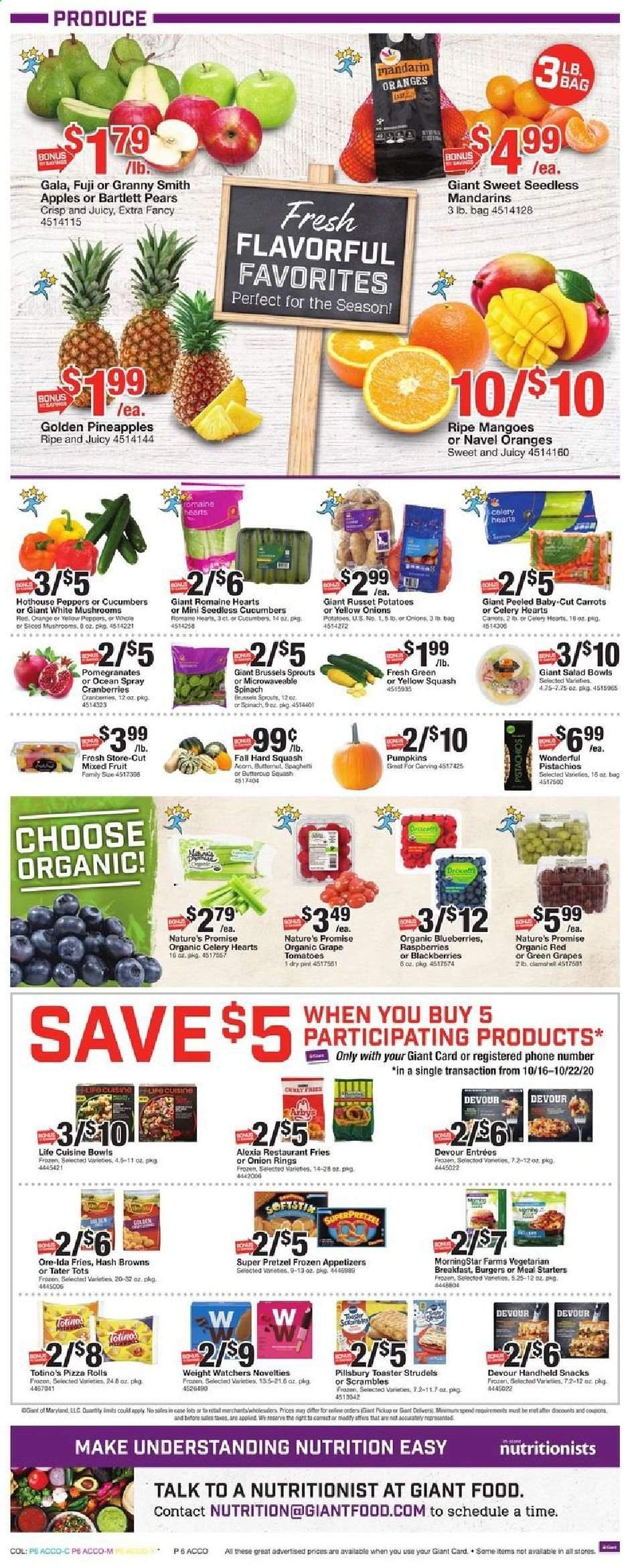 Giant Food Weekly Ad Flyer October 16 to October 22