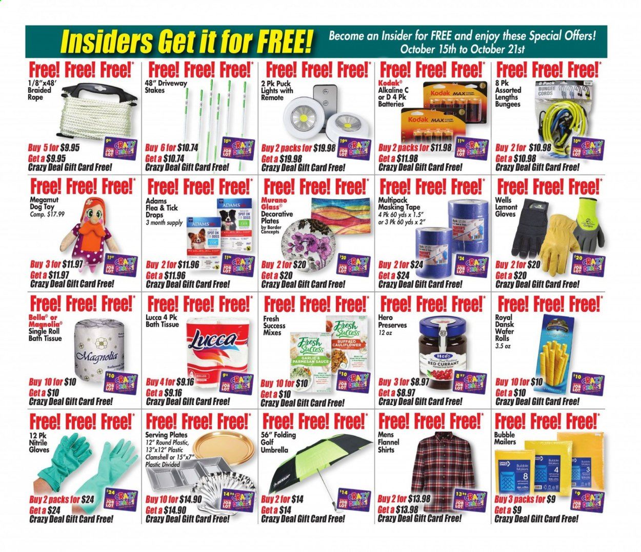 Ocean State Job Lot Weekly Ad Flyer October 15 to October 21