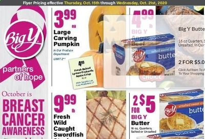 Big Y (MA) Weekly Ad Flyer October 15 to October 21