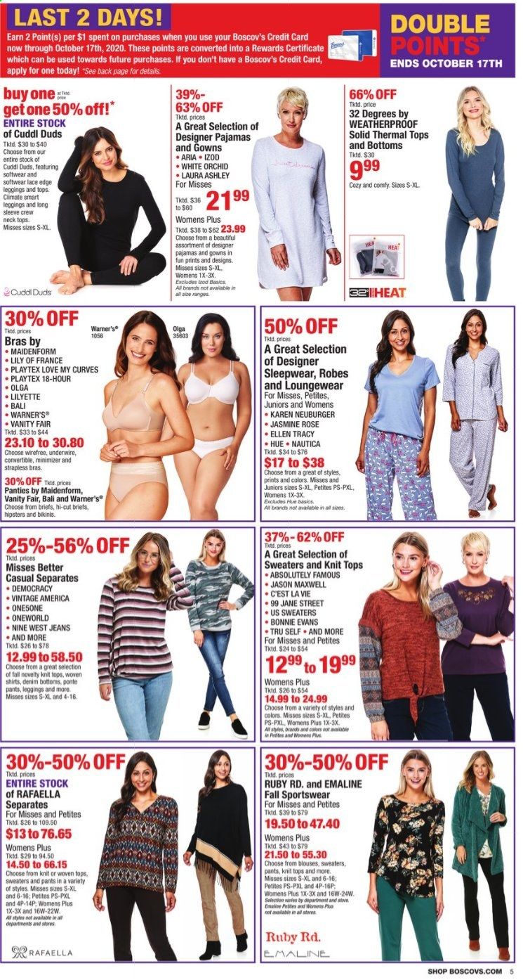 Boscov's Weekly Ad Flyer October 16 to October 21
