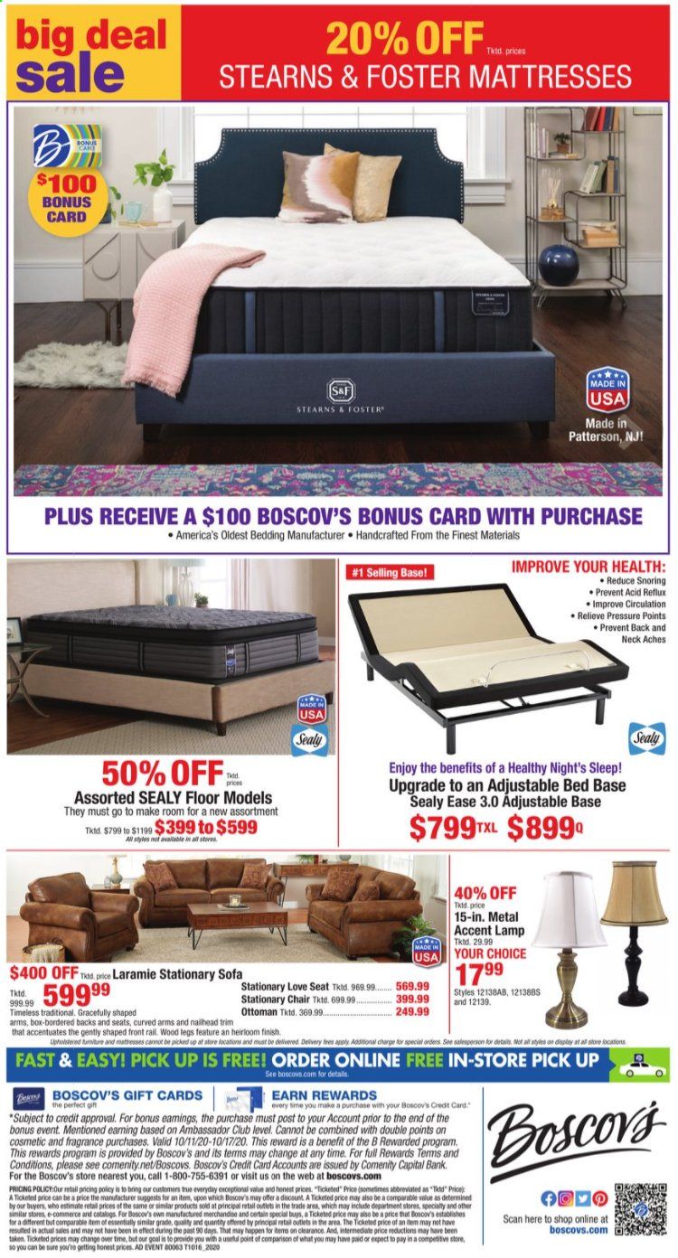 Boscov's Weekly Ad Flyer October 16 to October 21
