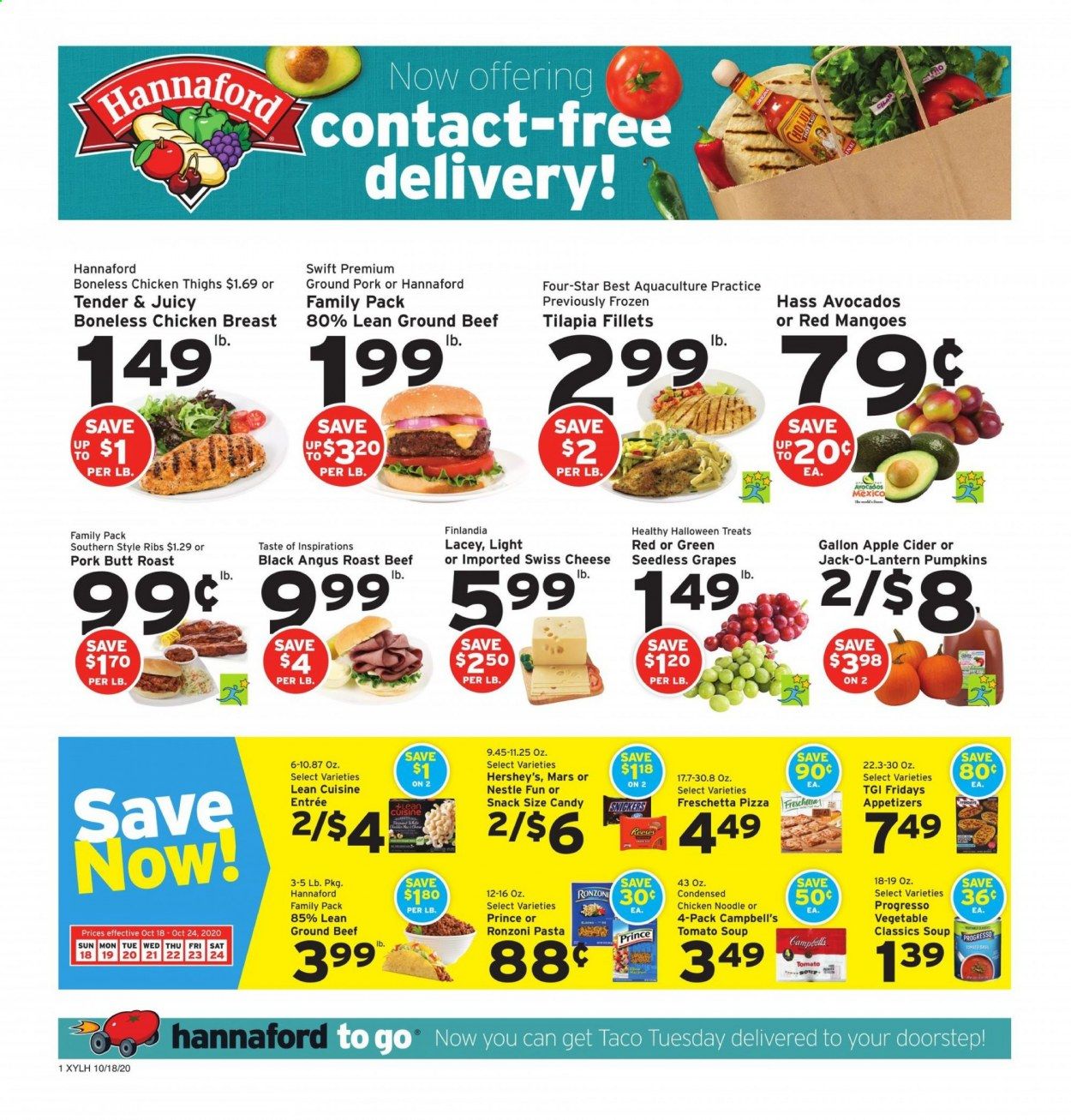 Hannaford (NY) Weekly Ad Flyer October 18 to October 24