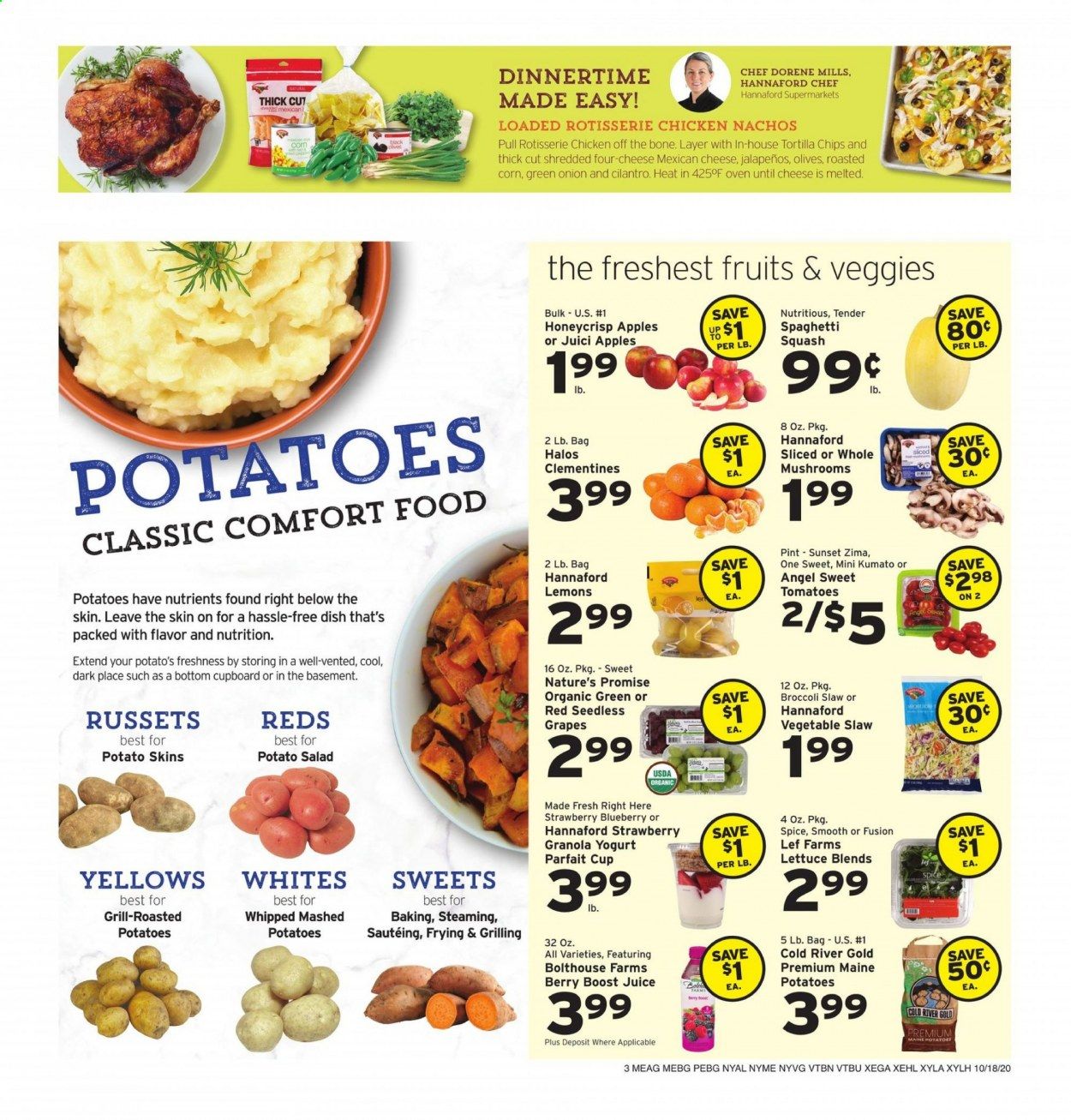 Hannaford (NY) Weekly Ad Flyer October 18 to October 24