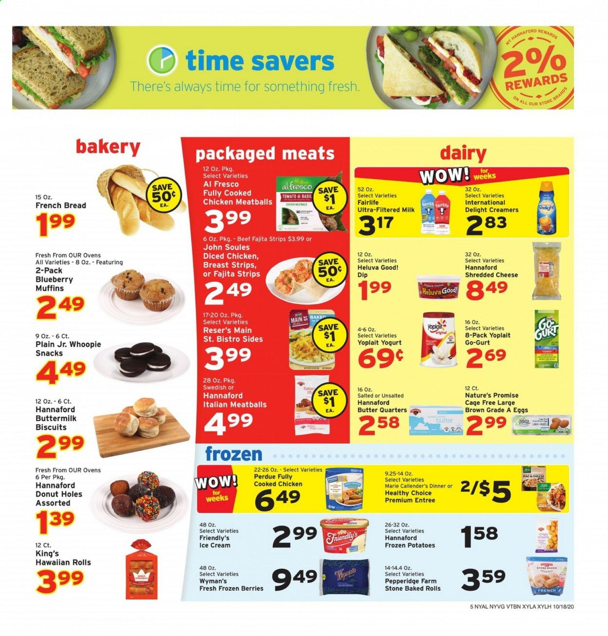 Hannaford (NY) Weekly Ad Flyer October 18 to October 24