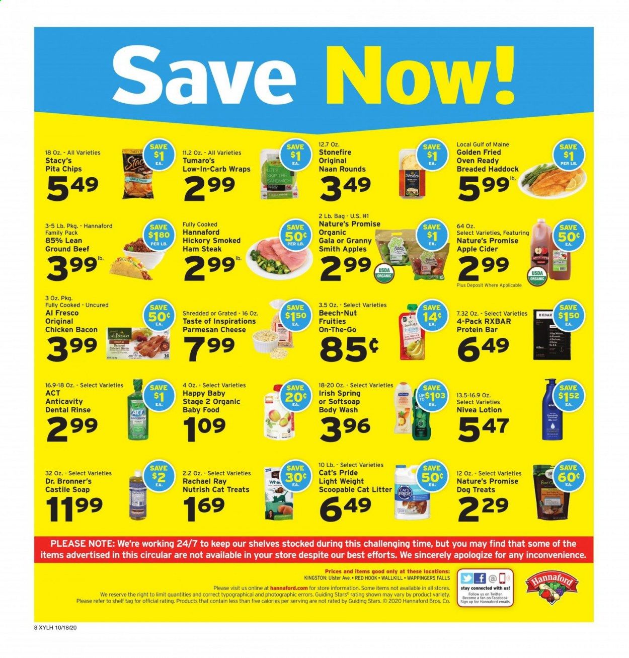 Hannaford (NY) Weekly Ad Flyer October 18 to October 24