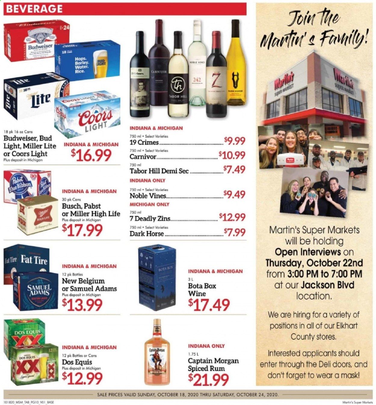 Martin’s Weekly Ad Flyer October 18 to October 24