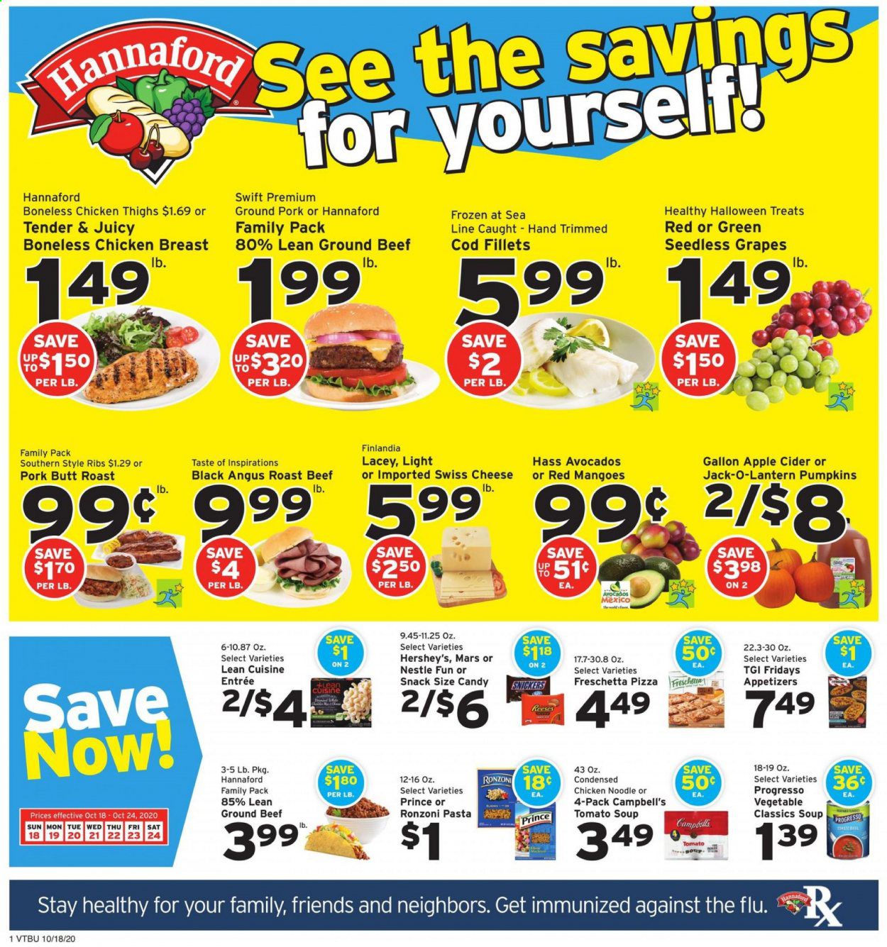 Hannaford (VT) Weekly Ad Flyer October 18 to October 24