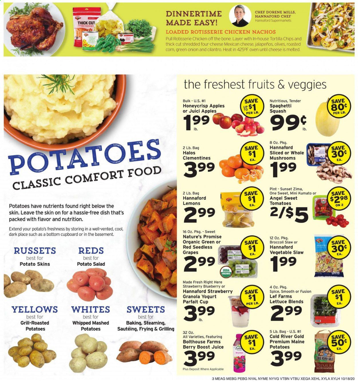 Hannaford (VT) Weekly Ad Flyer October 18 to October 24