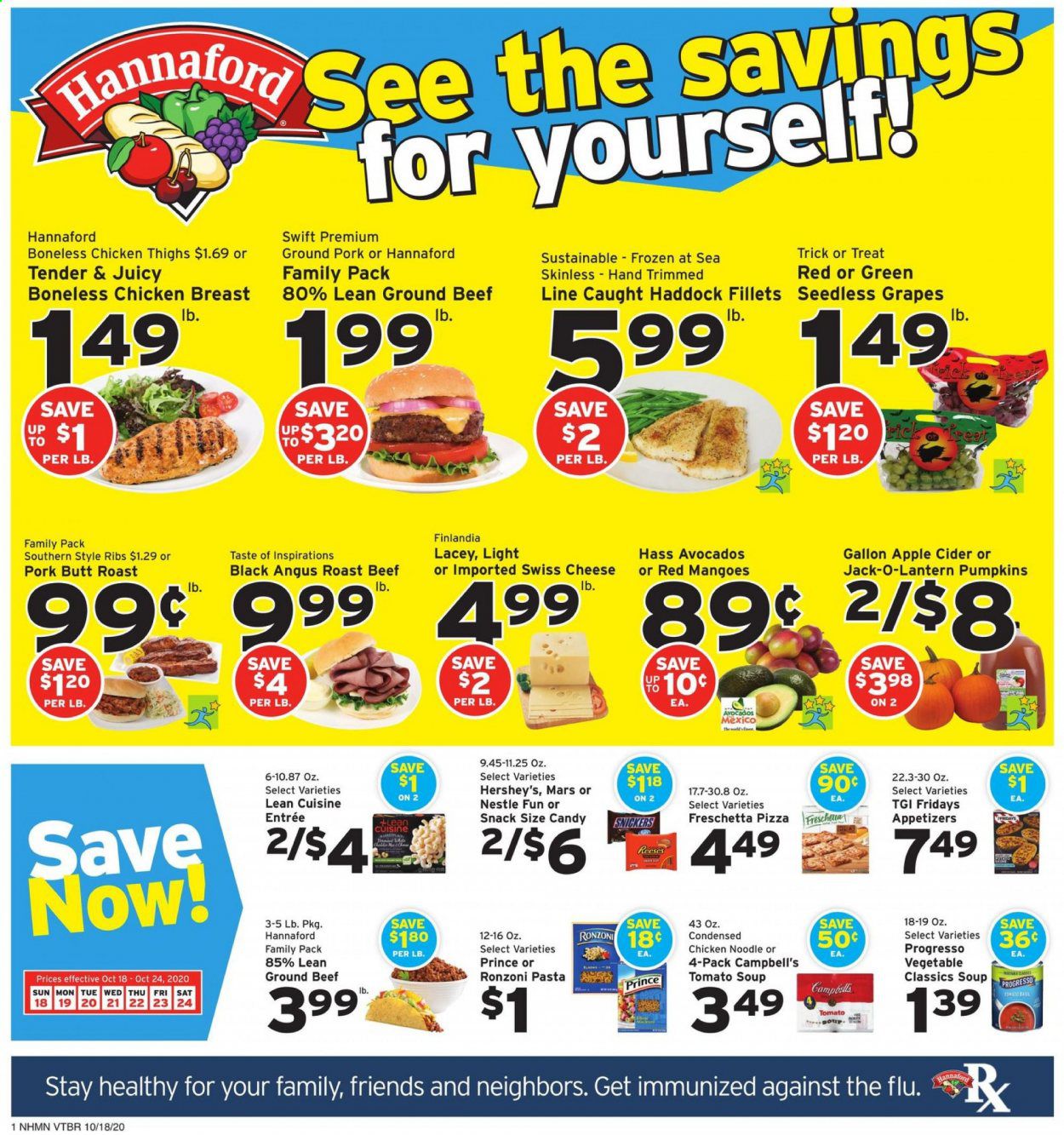 Hannaford (NH) Weekly Ad Flyer October 18 to October 24