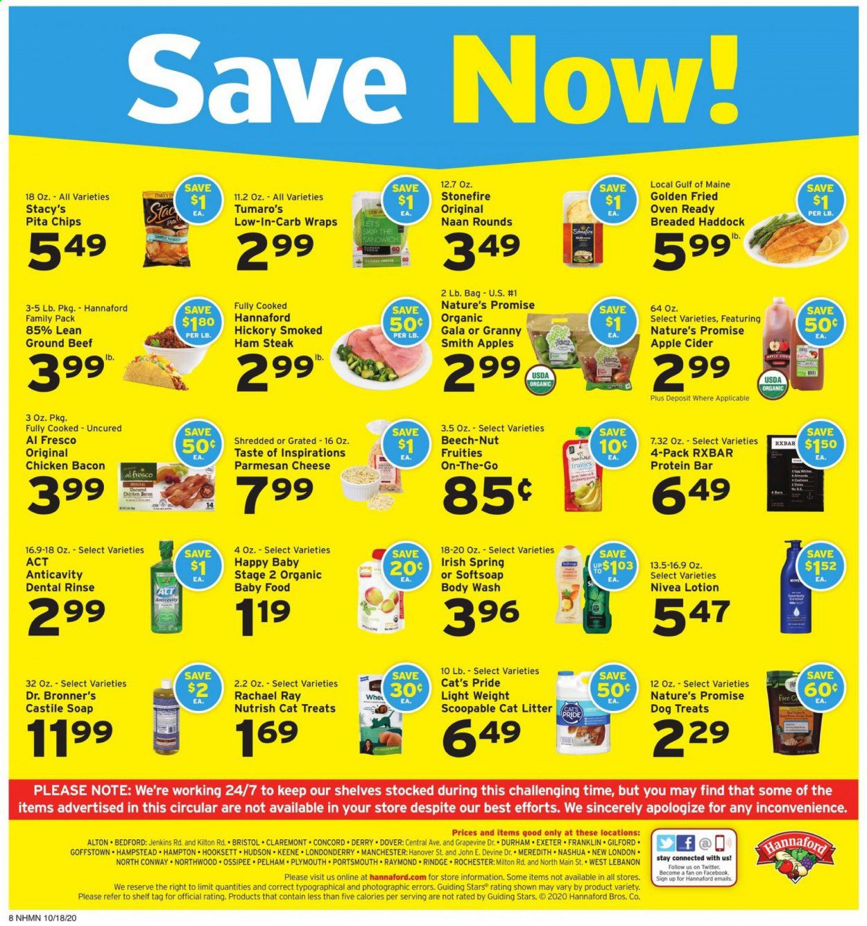 Hannaford (NH) Weekly Ad Flyer October 18 to October 24