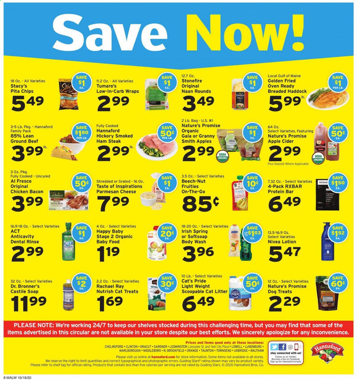 Hannaford (MA) Weekly Ad Flyer October 18 to October 24
