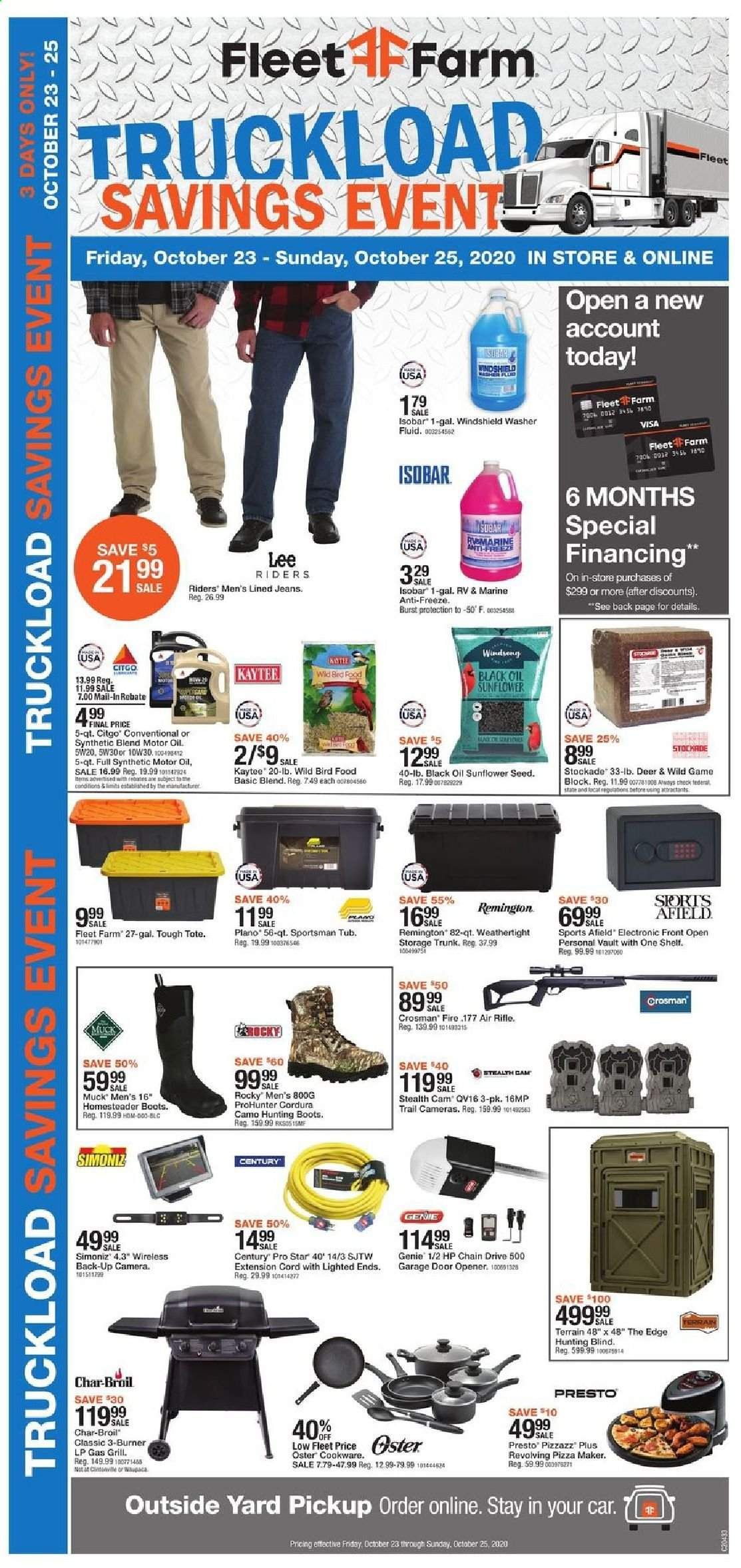 Fleet Farm Weekly Ad Flyer October 23 to October 25