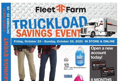 Fleet Farm Weekly Ad Flyer October 23 to October 25