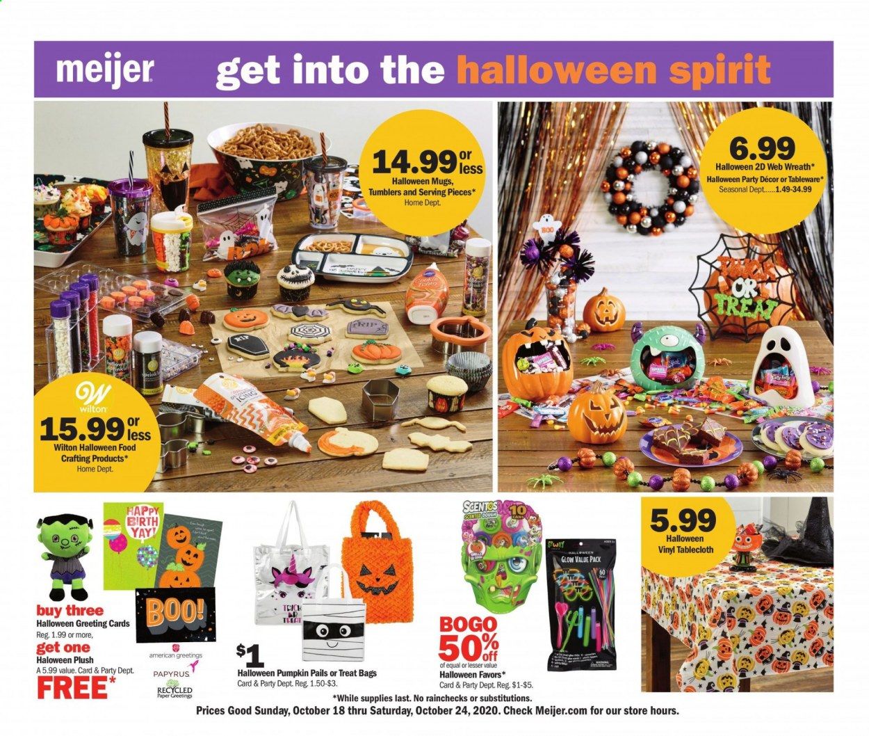 Meijer (IL, IN, KY, MI, OH, WI) Weekly Ad Flyer October 18 to October 24