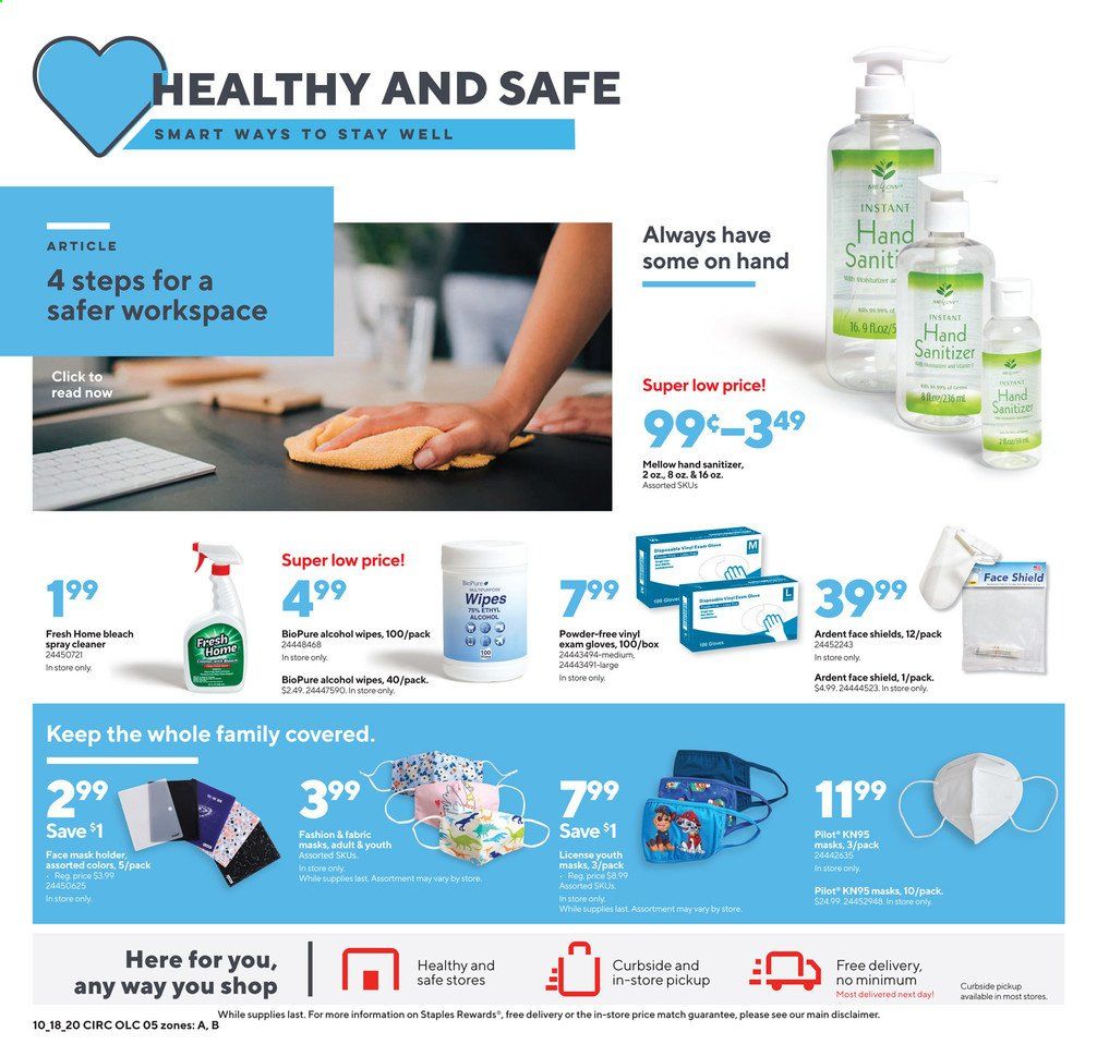 Staples Weekly Ad Flyer October 18 to October 24