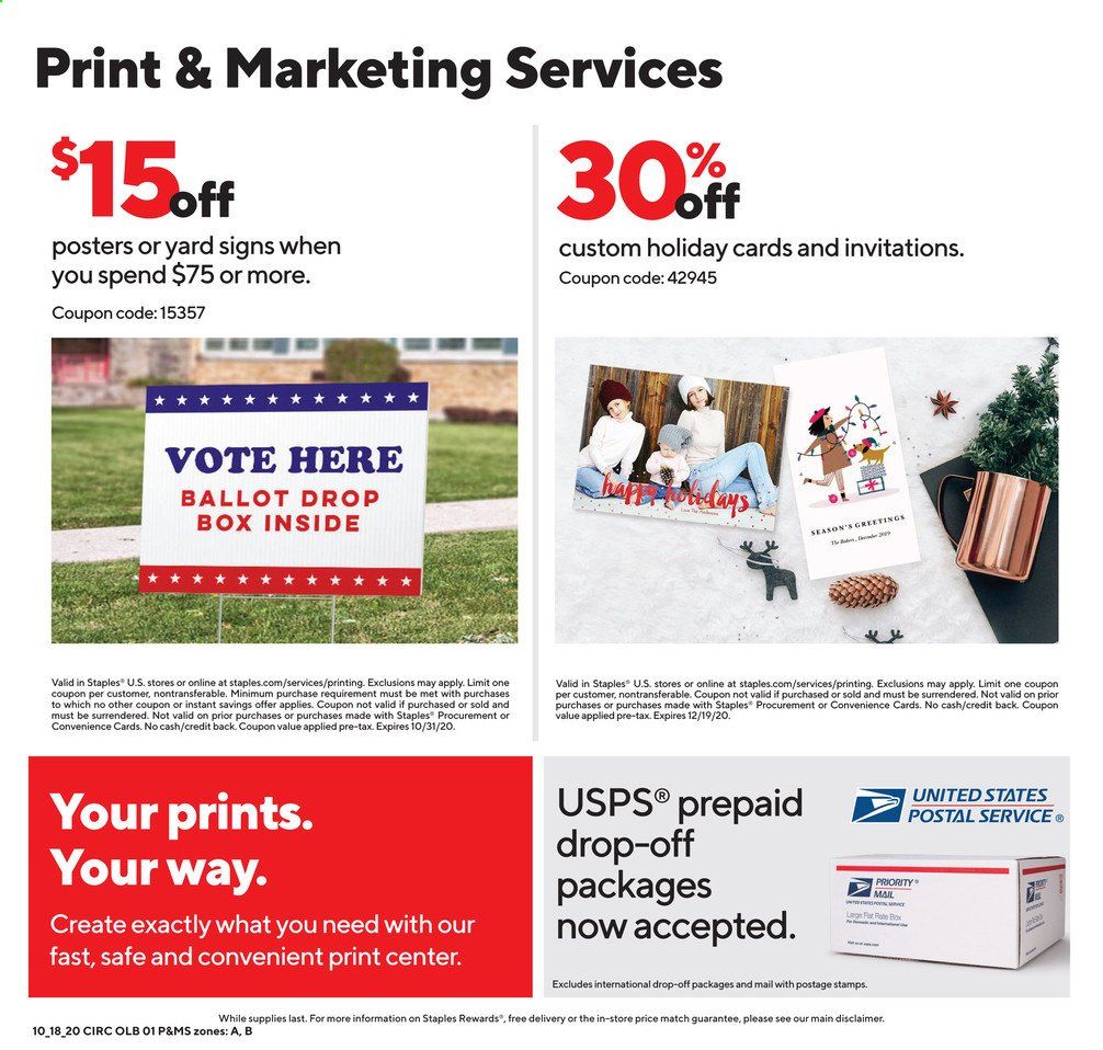 Staples Weekly Ad Flyer October 18 to October 24