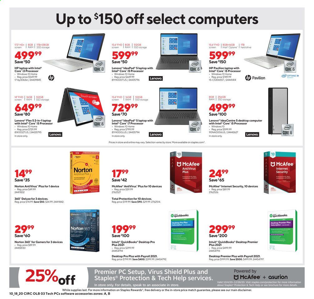 Staples Weekly Ad Flyer October 18 to October 24