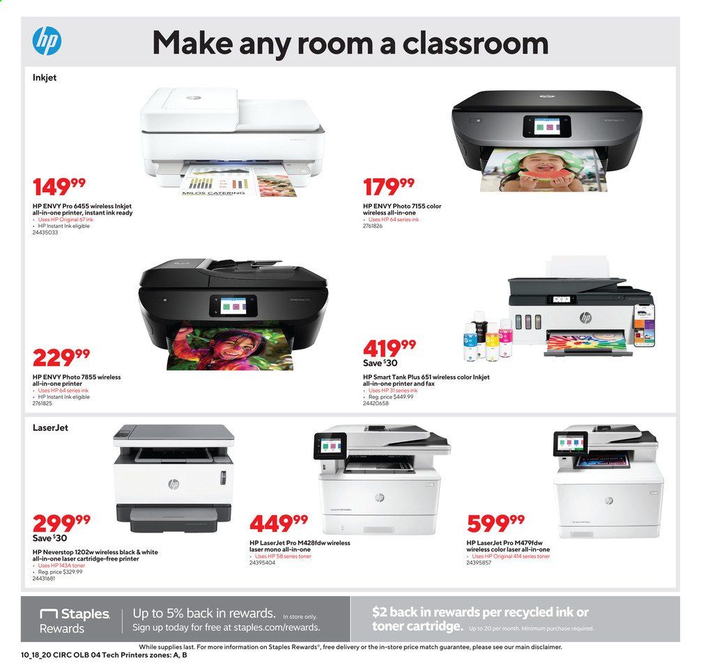 Staples Weekly Ad Flyer October 18 to October 24